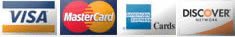 We accept all major credit cards