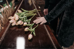 Flowers on a funeral 